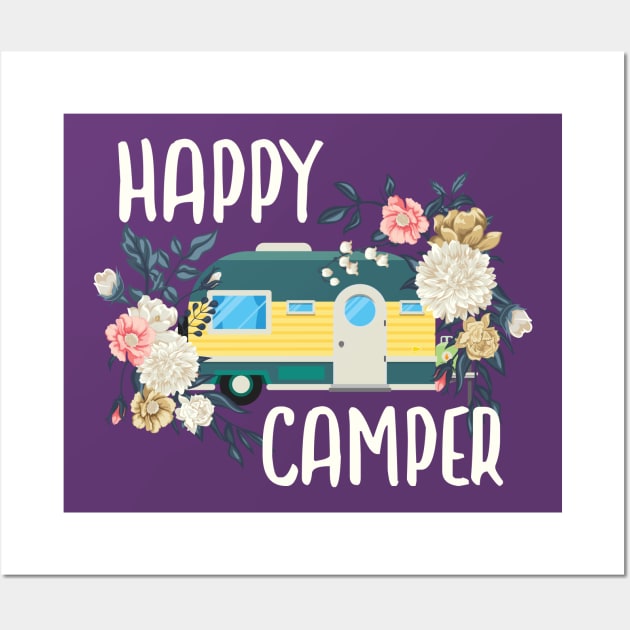 Happy Camper Wall Art by POD Anytime